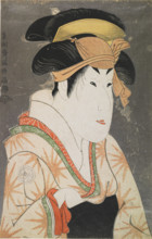 Actor Segawa Kikunojo III as Oshizu, the Wife of Tanabe Bunzo from the Play "Hana-Ayame..., 1794. Creator: Sharaku, Toshusai (active 1794-1795).
