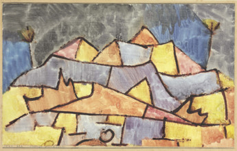Strict Mountain Form (Crystalline Mountains), 1924. Creator: Klee, Paul (1879-1940).