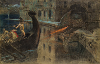 Mythological scene, c1910. Creator: Rothaug, Alexander (1870-1946).