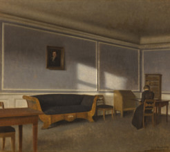 Sunshine in the Drawing Room II, 1903. Creator: Hammershøi, Vilhelm (1864-1916).