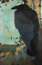 Crow on Birch Tree, 1913. Creator: Mankes, Jan (1889-1920).