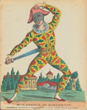 Mr. G. French as Harlequin, c1840. Creator: Anonymous.