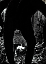 Illustration for the story "The Murders in the Rue Morgue" by Edgar Allan Poe, 1905. Creator: Martini, Alberto (1876-1954).