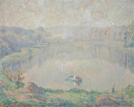 L'étang de la Reine Blanche, 1906-1907. Creator: Lebasque, Henri (1865-1937).