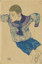 Boy in a Sailor Suit, 1914. Creator: Schiele, Egon (1890-1918).