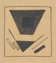 Suprematist Composition: Projected Plane, 1915. Creator: Malevich, Kasimir Severinovich (1878-1935).