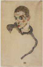 Self-portrait, 1914. Creator: Schiele, Egon (1890-1918).