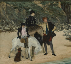 On the Beach - Mary, Queen of Scots, 1867. Creator: Tissot, James Jacques Joseph (1836-1902).