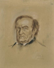 Portrait of Richard Wagner (1813-1883), 1881. Creator: Lenbach, Franz, von (1836-1904).