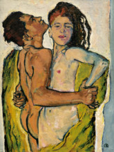 Love couple, c1914. Creator: Moser, Koloman (1868-1918).