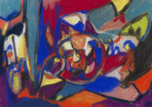 Composition (Worship), 1930. Creator: Hölzel, Adolf (1853-1934).