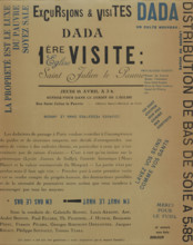 Excursions et visites dada. 1ère visite: Eglise Saint Julien le Pauvre, 1921. Creator: Historic Object.
