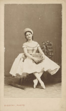 Portrait of the ballet dancer Marie Petipa (1857-1930), c1875. Creator: Disdéri, André Adolphe-Eugène (1819-1889).