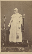 Pope Pius IX (1792-1878), c1865. Creator: Photo studio Fratelli D'Alessandri, Roma  .
