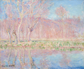 Trees by the water, spring in Giverny, 1885. Creator: Monet, Claude (1840-1926).