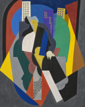 Composition, évocation figurée ou Sur l'avenue, 1920. Creator: Gleizes, Albert (1881-1953).