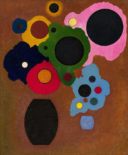 Black Increasing, 1927. Creator: Kandinsky, Wassily Vasilyevich (1866-1944).