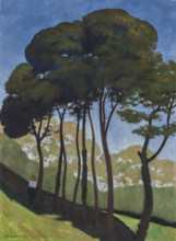 Les Grands Arbres, environs d'Honfleur, 1909. Creator: Vallotton, Felix Edouard (1865-1925).