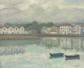 Port de Ciboure, Saint-Jean-de-Luz, 1927. Creator: Marquet, Pierre-Albert (1875-1947).
