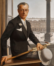 Self-portrait, Place Vendôme, c1932. Creator: Boutet de Monvel, Bernard (1881-1949).