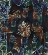 Still life with the thistle blossom, 1919. Creator: Klee, Paul (1879-1940).