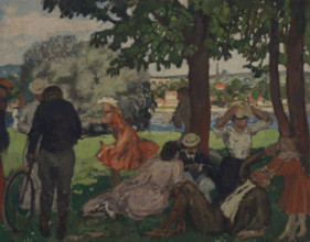 In the park, on the banks of the Seine, 1903-1905. Creator: André, Albert (1869-1954).