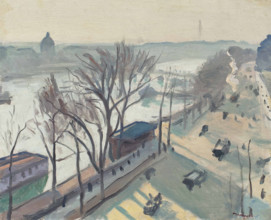 Quai du Louvre, soleil pâle, 1906. Creator: Marquet, Pierre-Albert (1875-1947).
