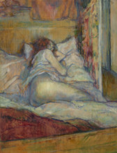 Au lit (In bed), 1898. Creator: Toulouse-Lautrec, Henri, de (1864-1901).