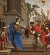 Cornelia rejects the crown of the Ptolemies, 1646. Creator: La Hyre, Laurent, de (1606-1656).