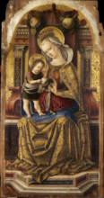 Madonna and Child Enthroned, c1476. Creator: Crivelli, Carlo (c. 1435-c. 1495).