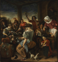 Merry Company in a Pergola , c1675. Creator: Steen, Jan Havicksz (1626-1679).