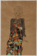 Seated Girl , 1910. Creator: Schiele, Egon (1890-1918).