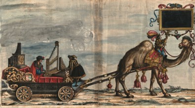 Music Regal and Positive (The Triumphal Procession of the Emperor Maximilian I), 1517-1518. Creator: Burgkmair, Hans, the Elder (1473-1531).