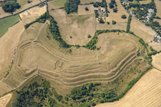 Hambledon Hill, an Iron Age multivallate hillfort earthwork, Dorset, 2022. Creator: Damian Grady.