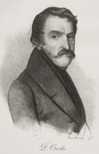 Carlos Maria Isidro de Borbon (1788-1855), Infante of Spain, son of king Charles IV, 1842.  Creator: Jose Gomez.