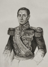 Jerónimo Valdés y Sierra (1784-1855), 1st count of Torata and count of Villarin, 1845. Creator: Jose Gomez.