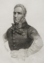 Portrait of Francisco Espoz y Mina (1781-1836), Spanish military, 1845.  Creator: Jose Gomez.