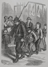 Franco-Prussian War (1870-1871): The last German in Paris, 1871. Creator: Unknown.
