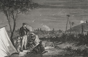 Uprising against Espartero's policies, Revolution in Barcelona, 1879.  Creator: Jose Gomez.