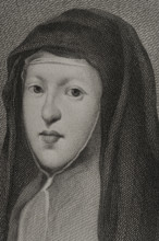 Mariana of Austria (1634-1696), Queen consort of Spain (1649-1665), 1879.  Creators: Alphonse Charles Masson, Magin Pujadas.