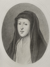 Mariana of Austria (1634-1696), Queen consort of Spain (1649-1665), 1879.  Creators: Alphonse Charles Masson, Magin Pujadas.