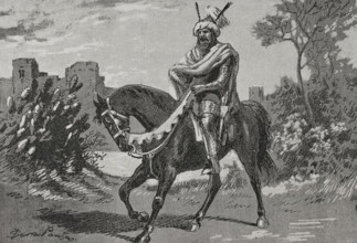 Abu Amir al-Mansur (c939-1002), 1890. Creator: Joan Serra y Pausas.