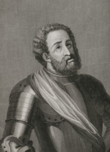 Rodrigo Díaz de Vivar, known as El Cid Campeador (c1043-1099), Castilian nobleman, knighted, 1853.  Creator: Antonio Roca Sallent.