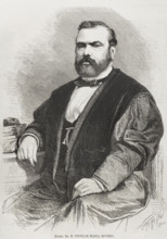 Nicolás María Rivero (1814-1878), Spanish politician, founder of the Partido Demócrata, 1878. Creators: Bernardo Rico, José Vallejo.