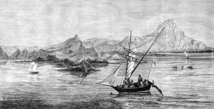 East Coast and Islands of the Straits of Sunda, with Anjer, a port of Java, 1883. Creator: Unknown.