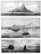 The Volcanic Eruption in the Straits of Sunda, 1883. Creator: Unknown.