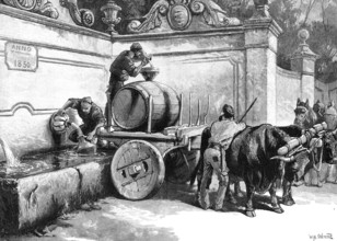 Fountain at Cintra, near Lisbon, 1883. Creator: Unknown.