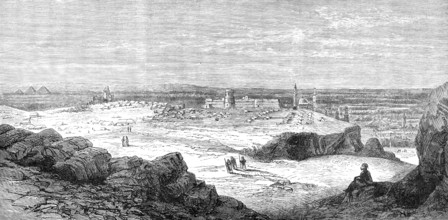 Cholera Camp of the 79th Regiment (Cameron Highlanders) on the Mokattam Heights, Cairo, 1883. Creator: Unknown.