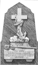 Tablet to the late Commander Wyatt Rawson, R.N. killed at Tel-El-Kebir, 1883. Creator: Unknown.