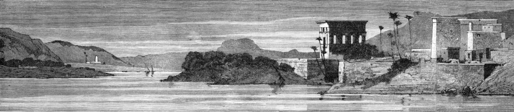 Sketches on the Upper Nile: Philae, 1883. Creator: Unknown.